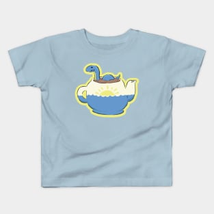 Nessie in a Teapot Kids T-Shirt